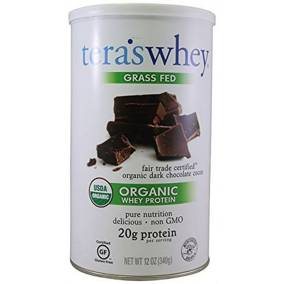 tera's: Organic Low-Carb Gluten-Free Certified Whey Protein, Fair Trade Certified Dark Chocolate, 12 oz