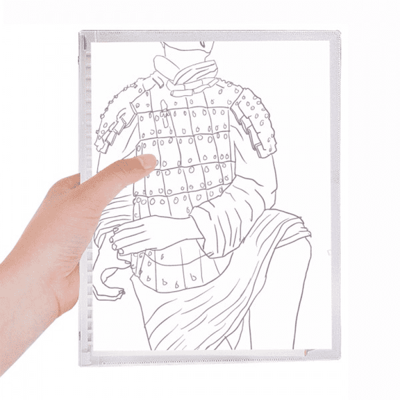 terracotta warrior china chinese drawing notebook loose diary refillable journal statiry
