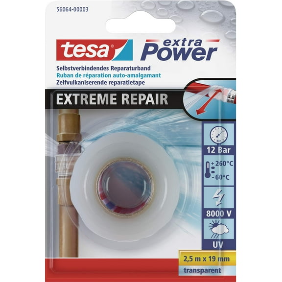 tesa Extra Power Extreme Repair 2.5m x 19mm Transparant