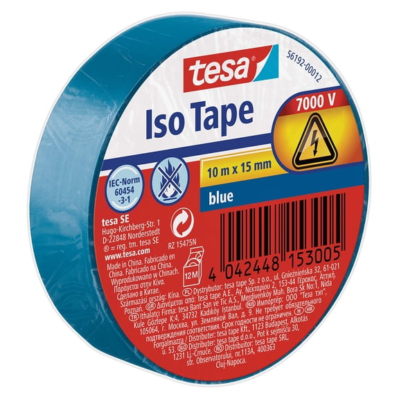 tesa Insulating Tape - Self-adhesive Insulating Tape, Heat-Resistant - for Insulating, Repairi