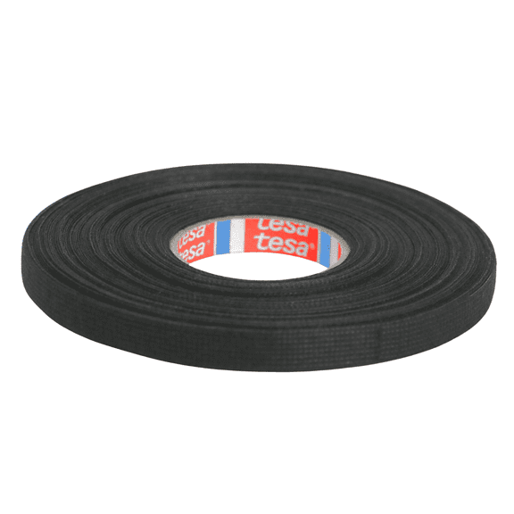tesa PET Fleece Wire Harness Tape (51608): 3/8 in. x 16.4 yds. (Black)