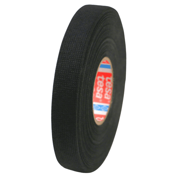 tesa PET Fleece Wire Harness Tape (51618): 5/8 in. x 82 ft. (Black)