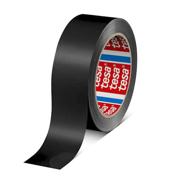 tesa PVC Packaging Tape (60404): 2 in. x 72 yds. (Black)