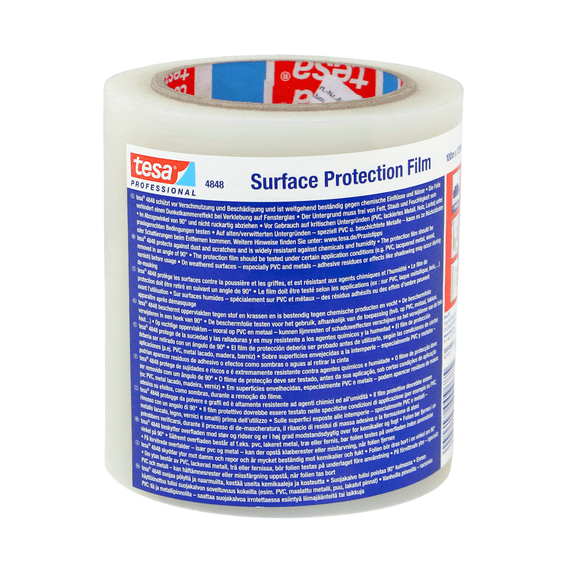 tesa Surface Protection Film Tape (4848 PV1): 4.92 in. x 109 yds. (Translucent)