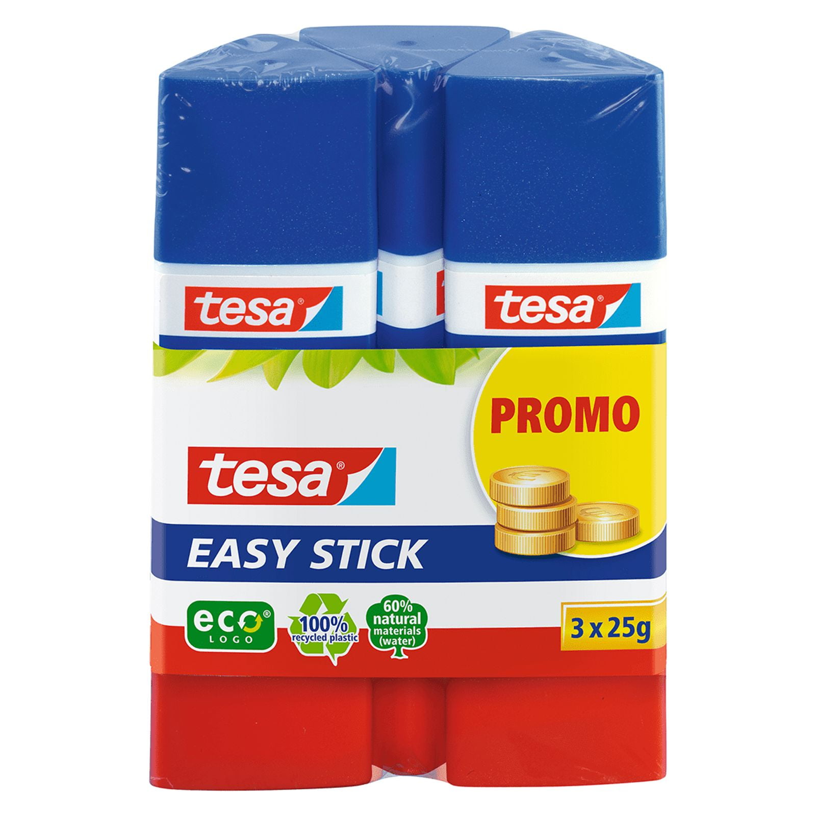tesa Universal All-Purpose Craft Glue Stick for Precise Glue Applications | 3 pack