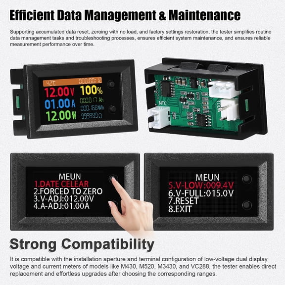 tester,Ips Color Display Impedance Temperature Time Impedance Temperature Color Display With Display With 9in1 Tester With Impedance Tester 1.14-inch Ips Wotao 9 In 1 Cumu