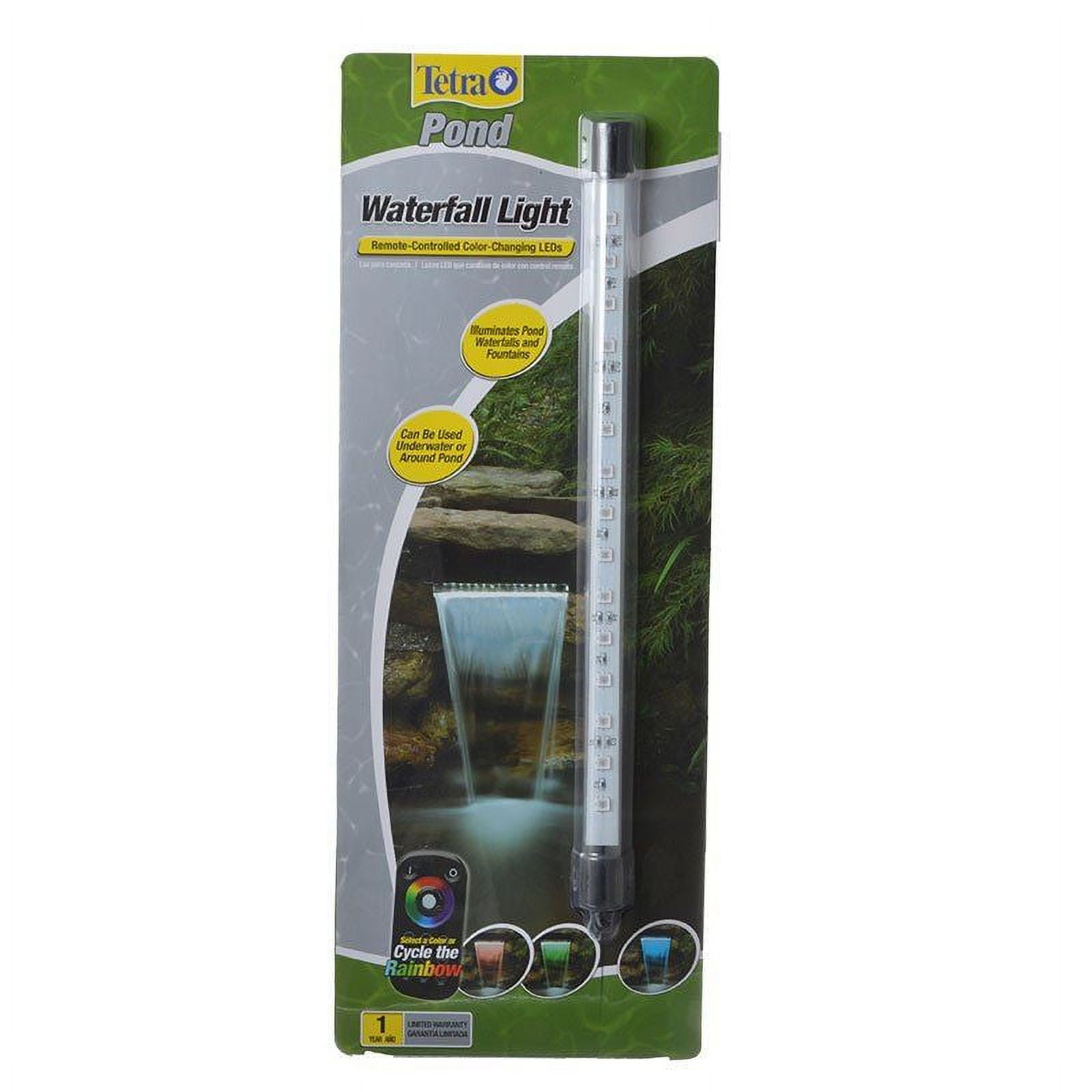 tetrapond remote-controlled color changing led waterfall light ...