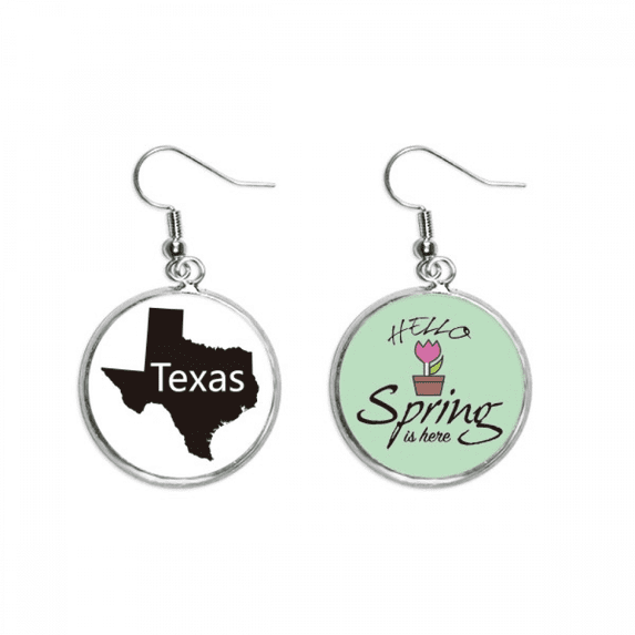 texas ameusa map outline decoration dangle season sp earring jewelry