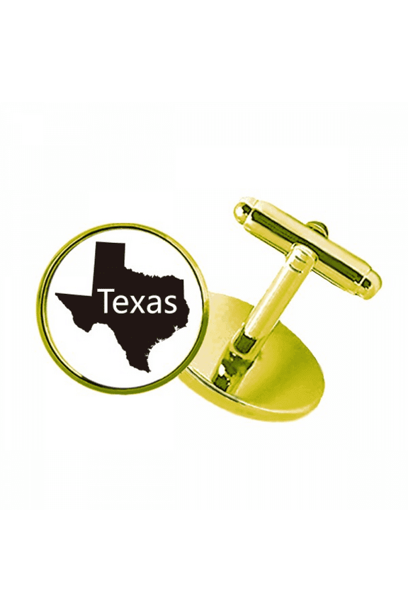 texas ameusa map outline studded business metal cufflinks en