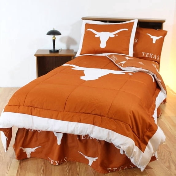 College Covers NCAA Texas Reversible Bed in a Bag Set