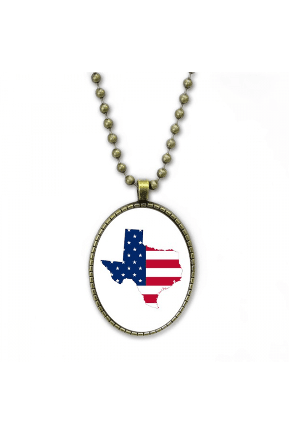 texas necklace vintage chain bead pendant jewelry collection