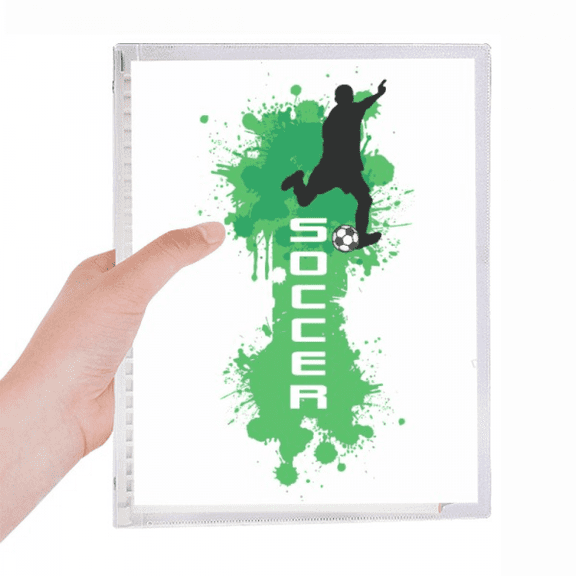 text soccer football sports notebook loose diary refillable journal statiry