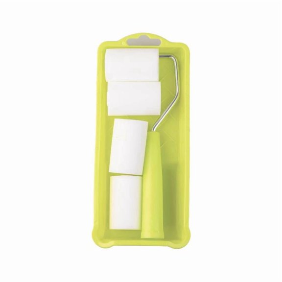 texture6PCS 2 Inch Mini Paint Roller Kit High Density Foam with Paint Tray Liner for Precise Artistic and Home Improvement Uses