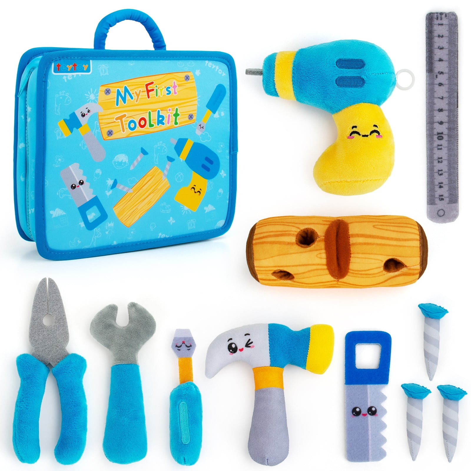 teytoy My 1st Tool box Play set, Baby Tool Set for 1 Year Old, Pretend