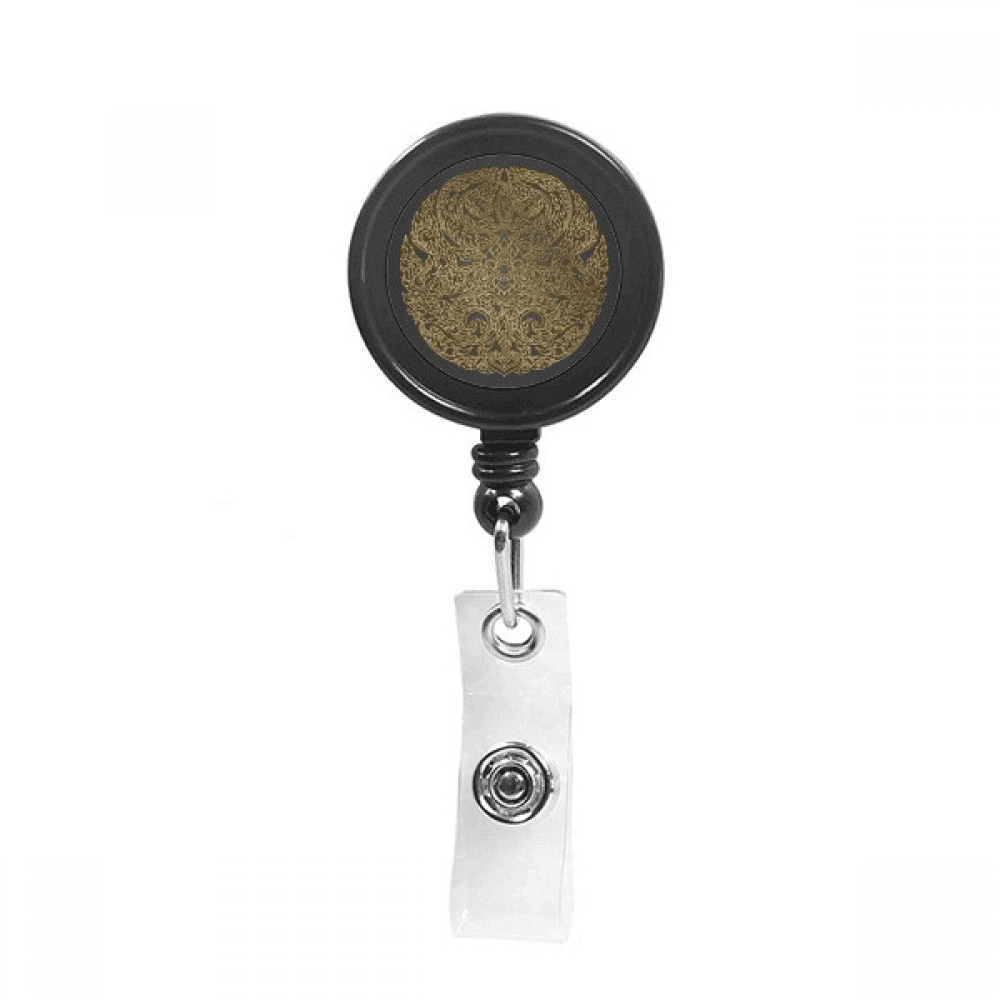 thailand culture circular  foil Retractable Keychain Badge Holder ID Badge