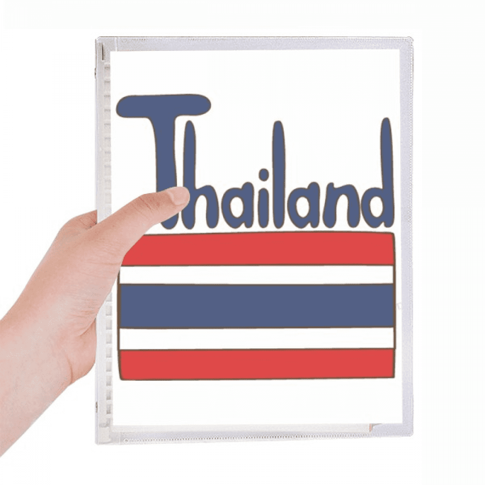 thailand national flag red blue pattern notebook loose diary refillable journal statiry
