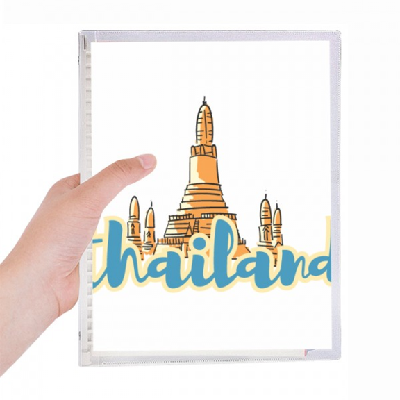 thailand wat haw pha kaew illustration notebook loose diary refillable journal statiry