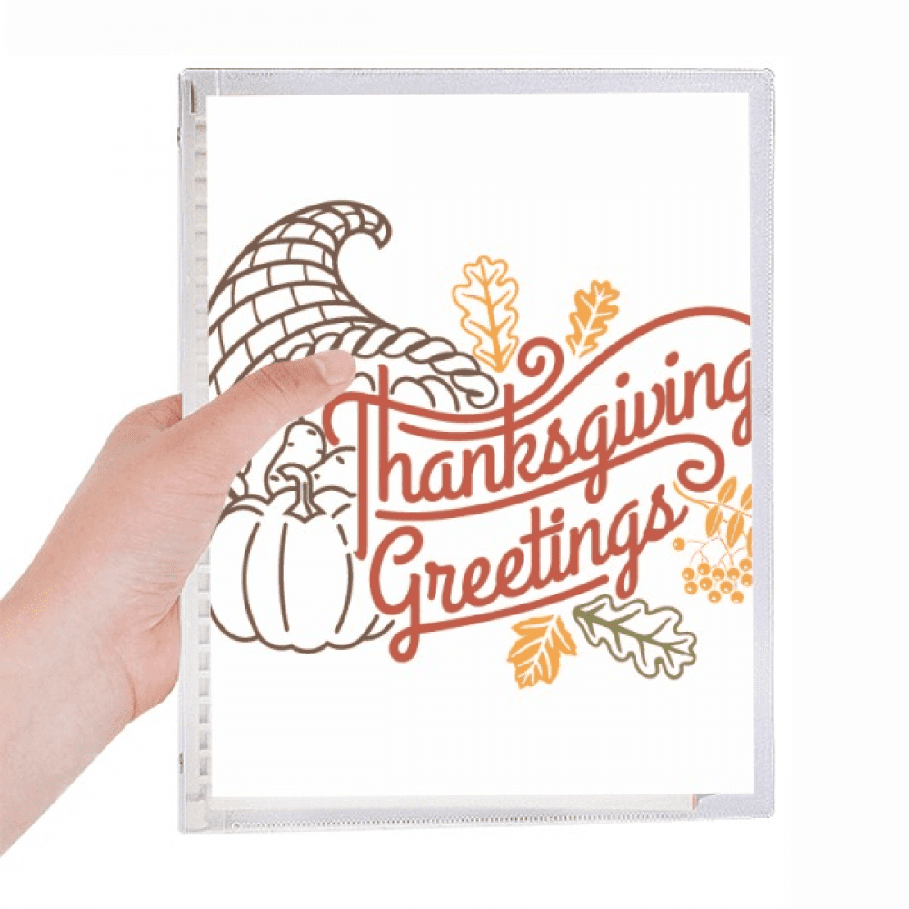 thanksgiving day line drawing pattern notebook loose diary refillable journal statiry