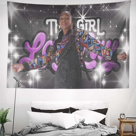 that girl lay lay alaya Tapestry Gift Wall Hanging Backdrop for Room Bedroom Girls Fans Background Banner Party Birthday Supplies Decor