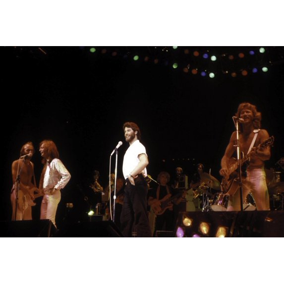 the Bee Gees on stage Photo Print  (10 x 8)