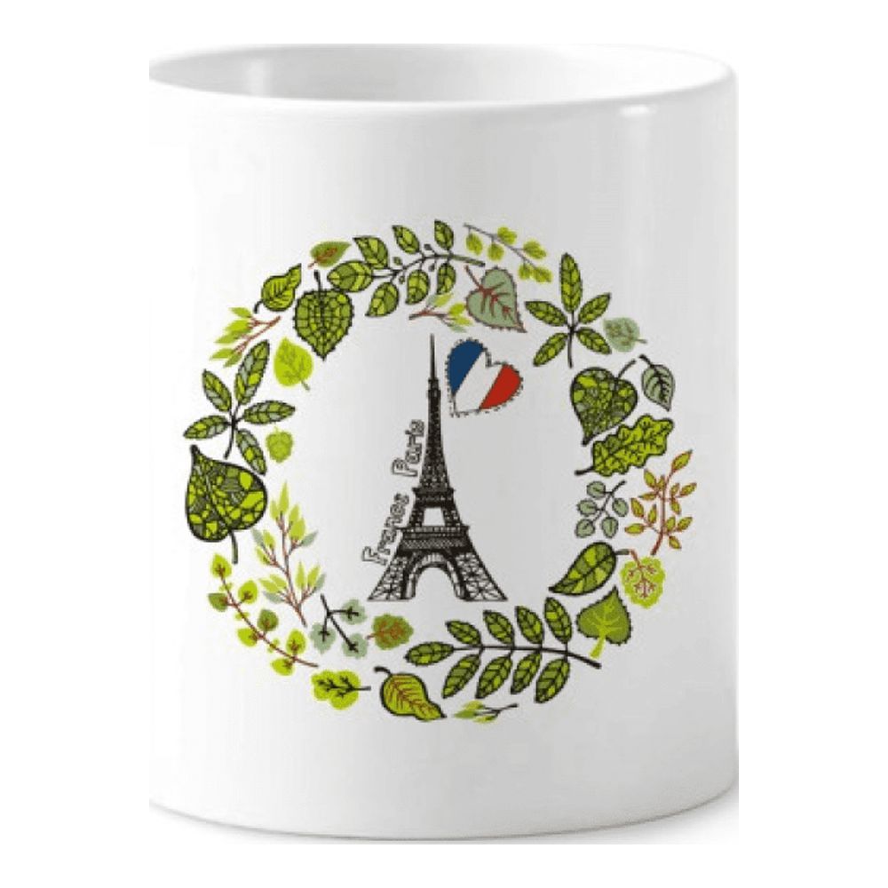 the Eiffel Tower Paris France Illustration Toothbrush Pen Holder Mug Cerac Stand Pencil Cup