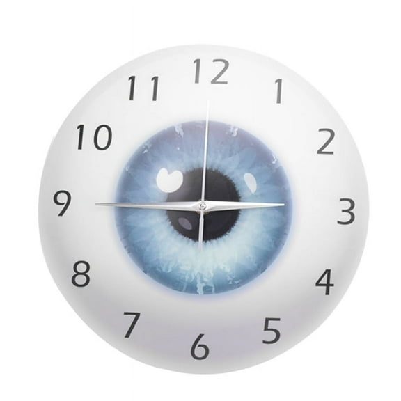 the Eye Eyeball with Beauty Contact Pupil Core Sight View Ophthalmology Mute Wall Clock Optical Store Novelty Watch