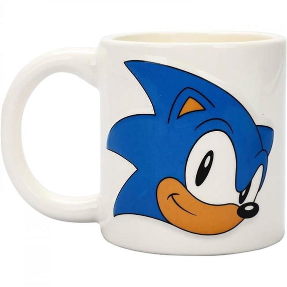 the Hedgehog Lets Roll Mug, White