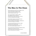 thumbnail image 1 of the Man in the Glass Wood Sign Inspirational Poetry Wooden Signs Rustic Hanging Plaque Home Office Wall Art 8x10 Sign Wall Decor for Home Office, 1 of 3