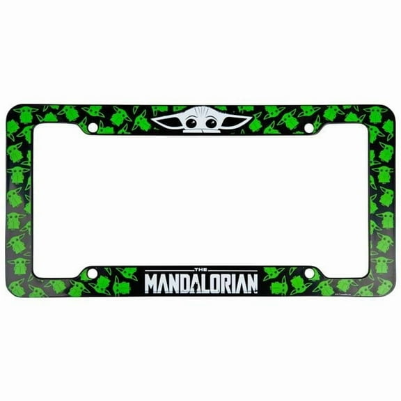 the Mandalorian AOP Grogu License Plate Frame