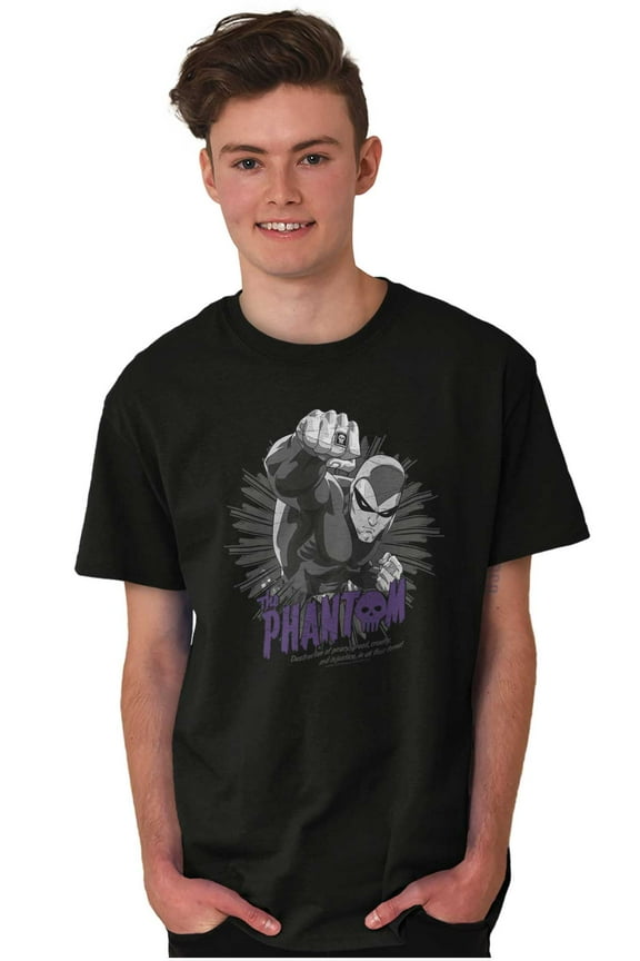 the Phantom Comic Book Hero Men's Graphic T Shirt Tees Brisco Brands S
