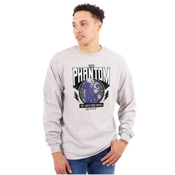 the Phantom Ghost Who Walks Retro Long Sleeve TShirt Men Women Brisco Brands S