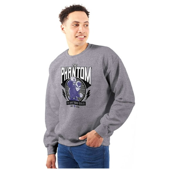the Phantom Ghost Who Walks Retro Sweatshirt for Men or Women Brisco Brands S