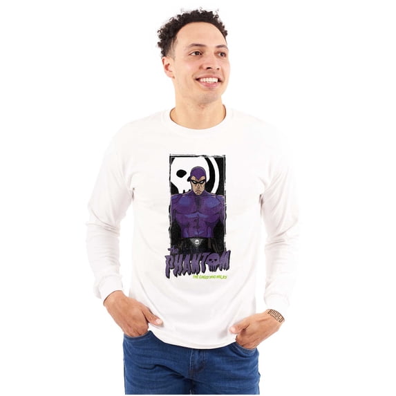 the Phantom Ghost Who Walks Skull Long Sleeve TShirt Men Women Brisco Brands M