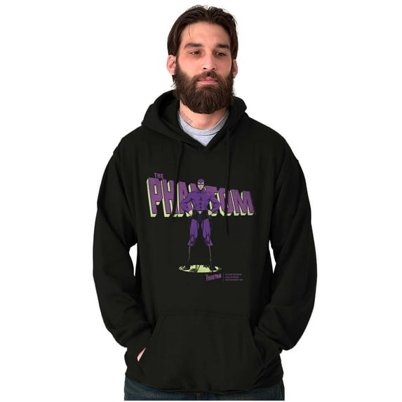 the Phantom Old School Superhero Hoodie Sweatshirt Women Men Brisco Brands S