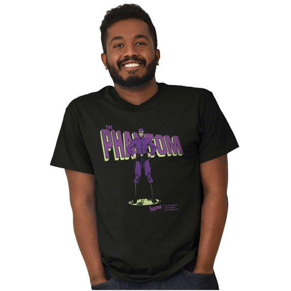 the Phantom Old School Superhero Men's Graphic T Shirt Tees Brisco Brands S