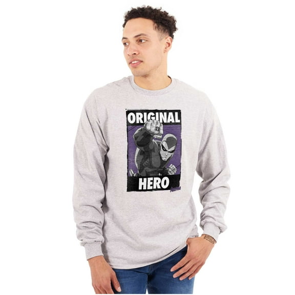 the Phantom Original Hero Superhero Unisex Plus Size Long Sleeve Shirt Brisco Brands 3X