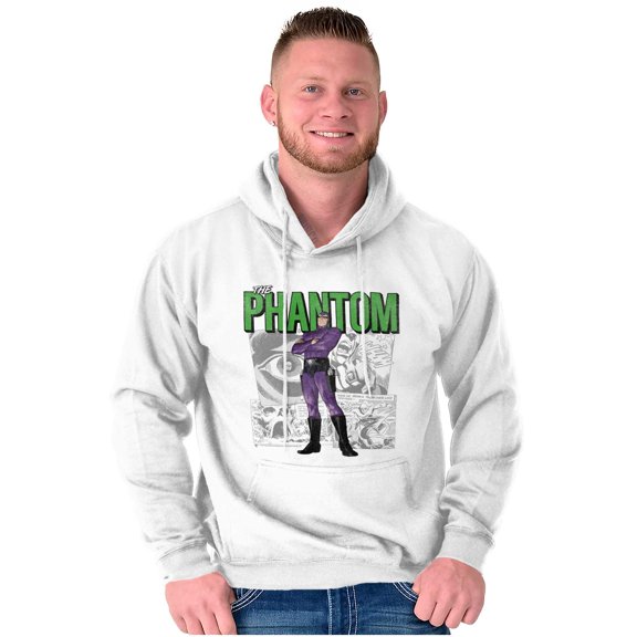 the Phantom Retro Comic Superhero Hoodie Sweatshirt Women Men Brisco Brands M
