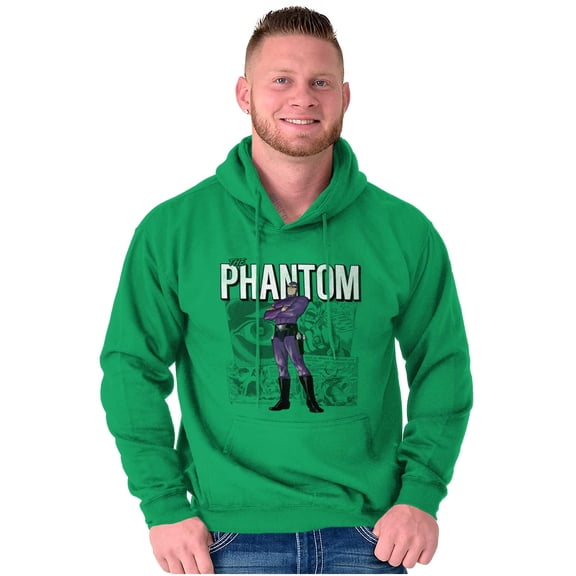 the Phantom Retro Comic Superhero Hoodie Sweatshirt Women Men Brisco Brands S