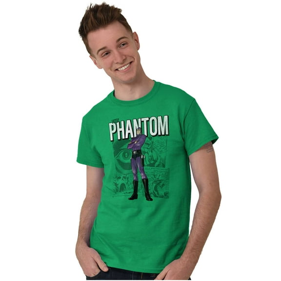 the Phantom Retro Comic Superhero Men's Graphic T Shirt Tees Brisco Brands S