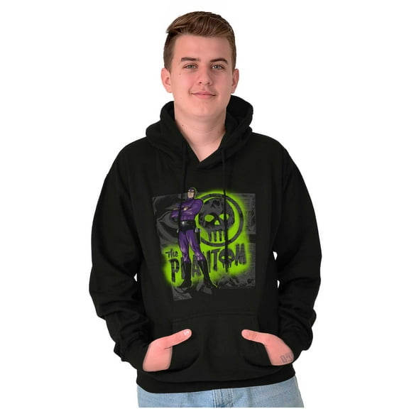 the Phantom Skull Cave Comic Book Hoodie Sweatshirt Women Men Brisco Brands S