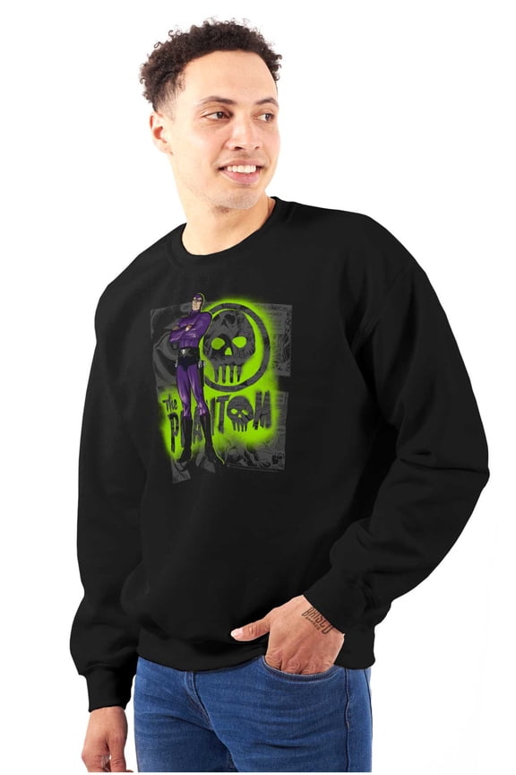 the Phantom Skull Cave Comic Book Sweatshirt for Men or Women Brisco Brands M