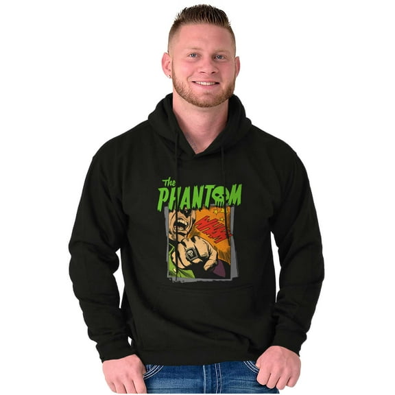 the Phantom Skull Retro Comic Book Hoodie Sweatshirt Women Men Brisco Brands S