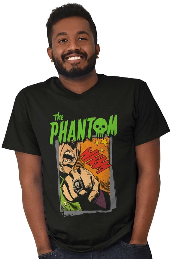 the Phantom Skull Retro Comic Book Men's Graphic T Shirt Tees Brisco Brands S