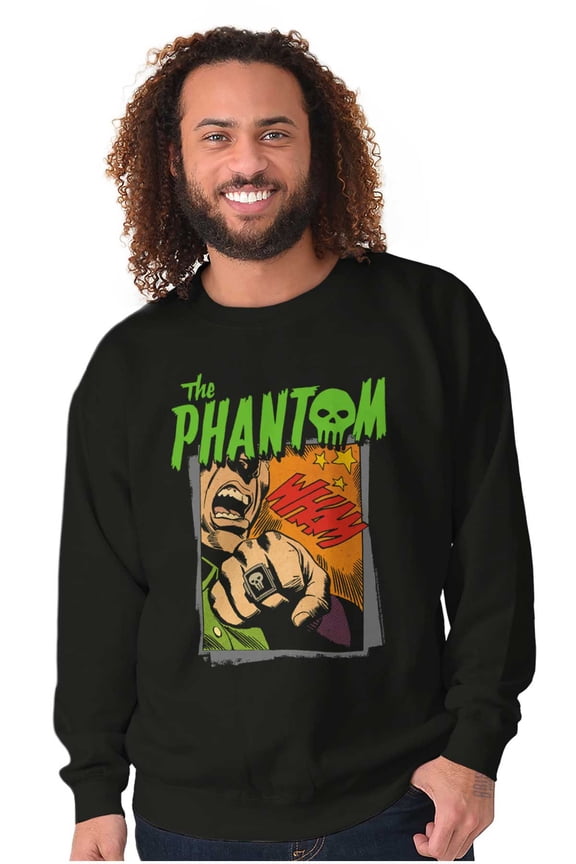 the Phantom Skull Retro Comic Book Sweatshirt for Men or Women Brisco Brands M