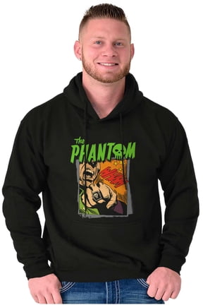 the Phantom Skull Retro Comic Book Unisex Plus Size Hoodie Brisco Brands 5X