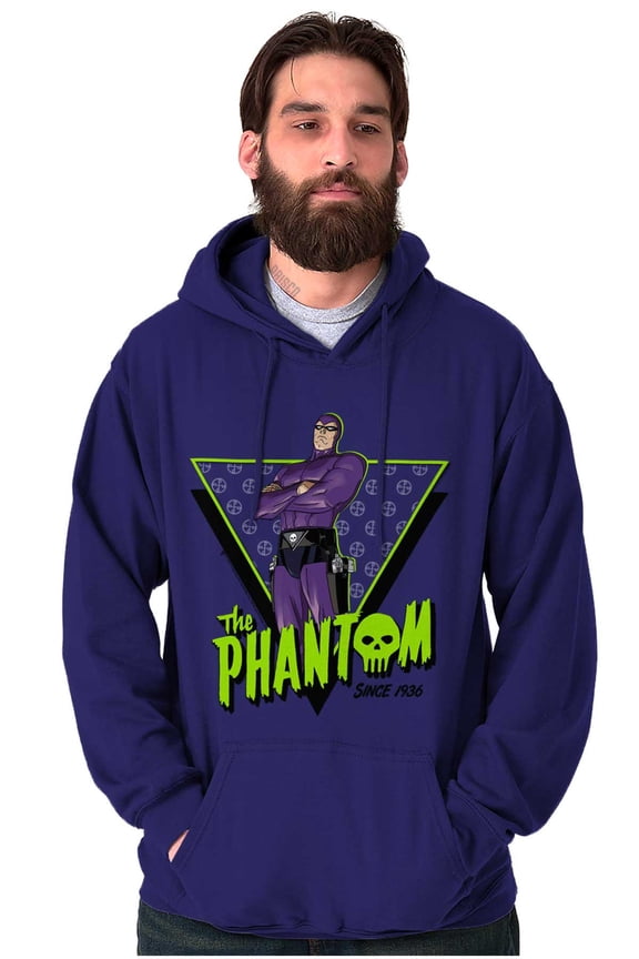 the Phantom Skull Vintage Superhero Hoodie Sweatshirt Women Men Brisco Brands L