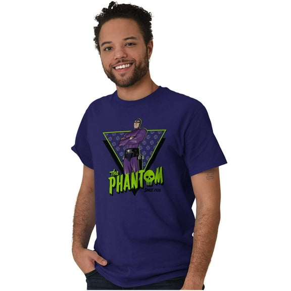 the Phantom Skull Vintage Superhero Men's Graphic T Shirt Tees Brisco Brands S