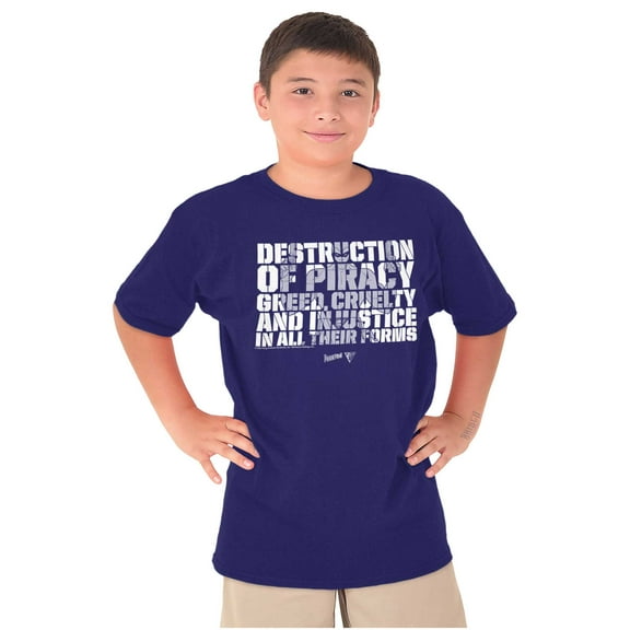 the Phantom Superhero Motto Crewneck T Shirts Boy Girl Teen Brisco Brands L