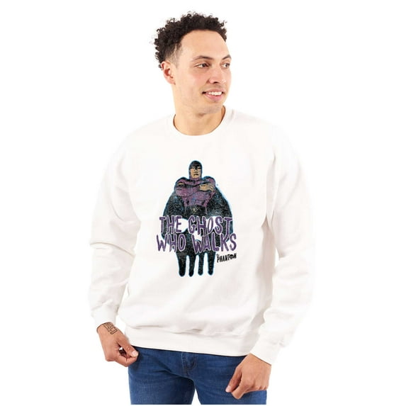 the Phantom Vintage Ghost Who Walks Unisex Plus Size Sweatshirt Brisco Brands 2X