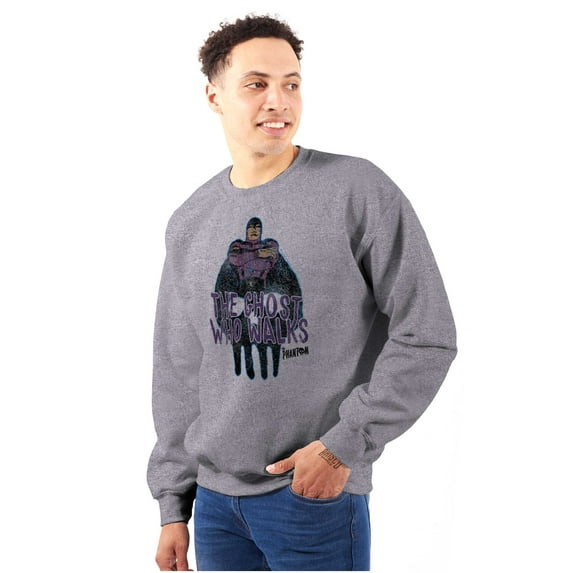 the Phantom Vintage Ghost Who Walks Sweatshirt for Men or Women Brisco Brands S